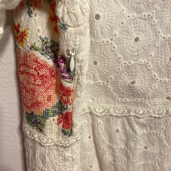 Loveshackfancy Thressey Eyelet-Embroidered Minidress NWT - Picture 7 of 14